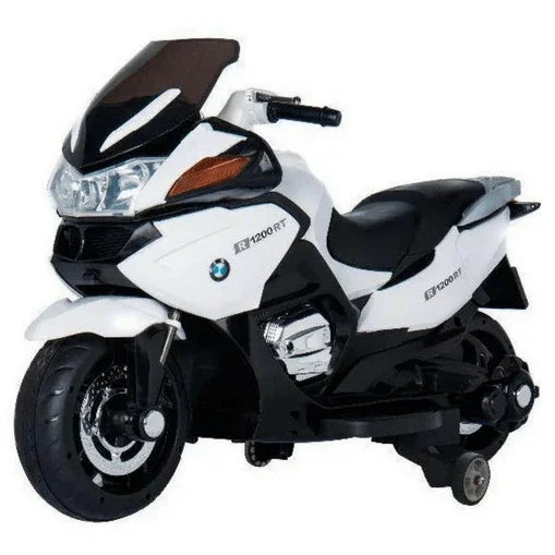 BMW R1200RT White 12V - HZB-118 Motorcycle for Kids - 11Cart