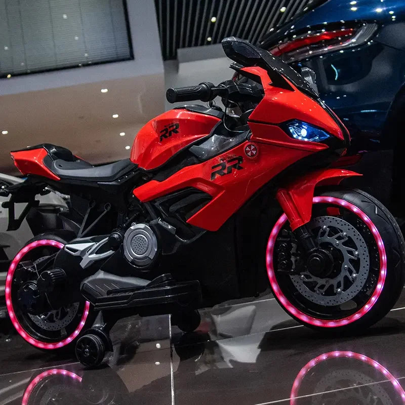 Kids Ride on Bike S1000RR Hand Accelerator Foot Brake Big Size