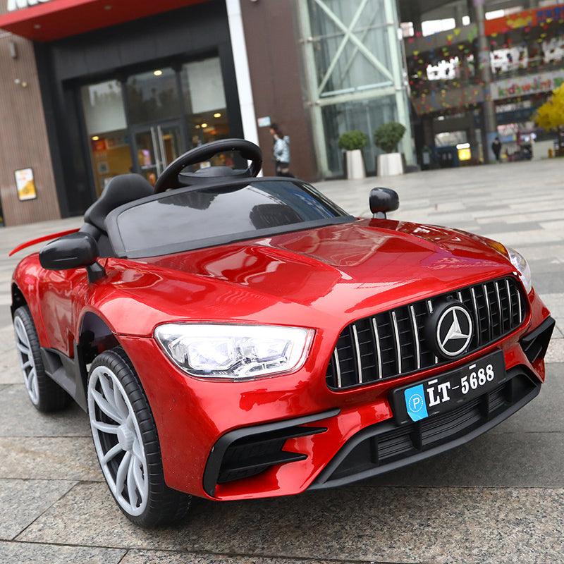 Mercedes Benz LT-5688 Ride on Car with remote & Manual Drive for Kids - Red - 11Cart