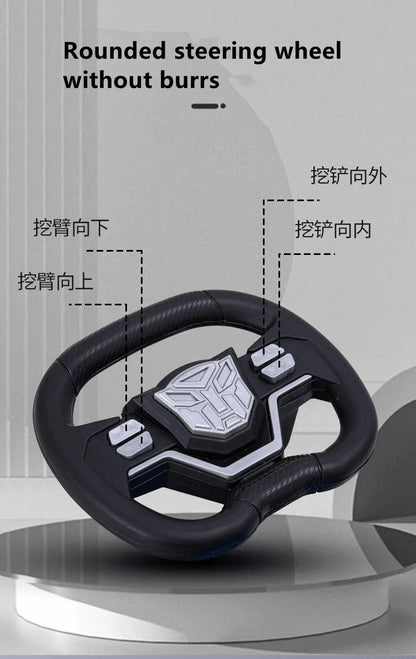 11Cart Kids Ride-On Toy Excavator Playtime | Steer and control the excavator boom and bucket - 11Cart