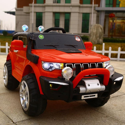 Red Compass Jeep Kp6188 for Kids Ride on Jeep |  Independent Swing Function - 11Cart
