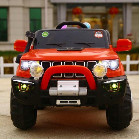 Red Compass Jeep Kp6188 for Kids Ride on Jeep |  Independent Swing Function - 11Cart