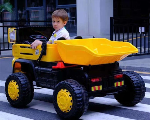 Kids Ride on LORRY HEAD WITH DUMP TRUCK 788-A Electric ride on Cars big kids,Battery Ride On truck Rechargeable - 11Cart
