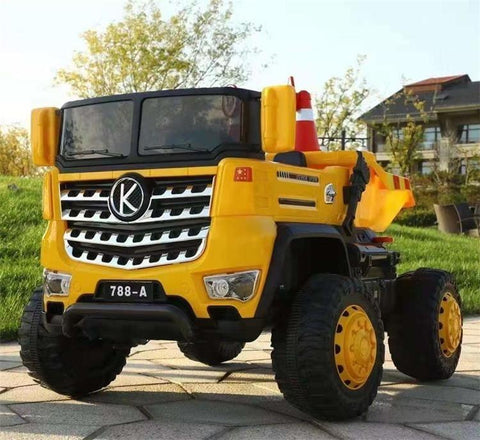 Kids Ride on LORRY HEAD WITH DUMP TRUCK 788-A Electric ride on Cars big kids,Battery Ride On truck Rechargeable - 11Cart