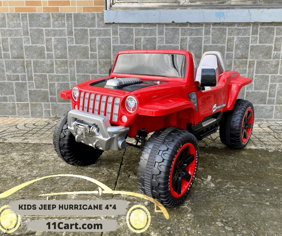 12V 4x4 Off Road Kids Electric Jeep with Parental Remote - 11Cart