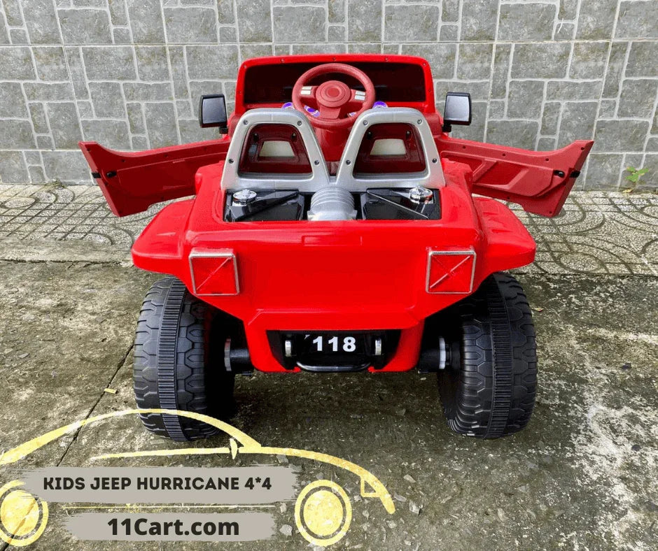 12V 4x4 Off Road Kids Electric Jeep with Parental Remote - 11Cart