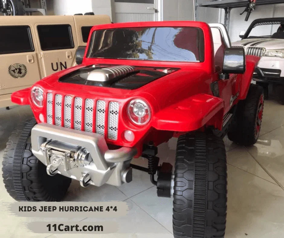 12V 4x4 Off Road Kids Electric Jeep with Parental Remote - 11Cart