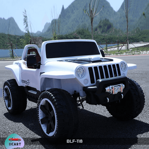 Four Wheel Drive on Stylish Jeep for Childrens with Remote - 11Cart