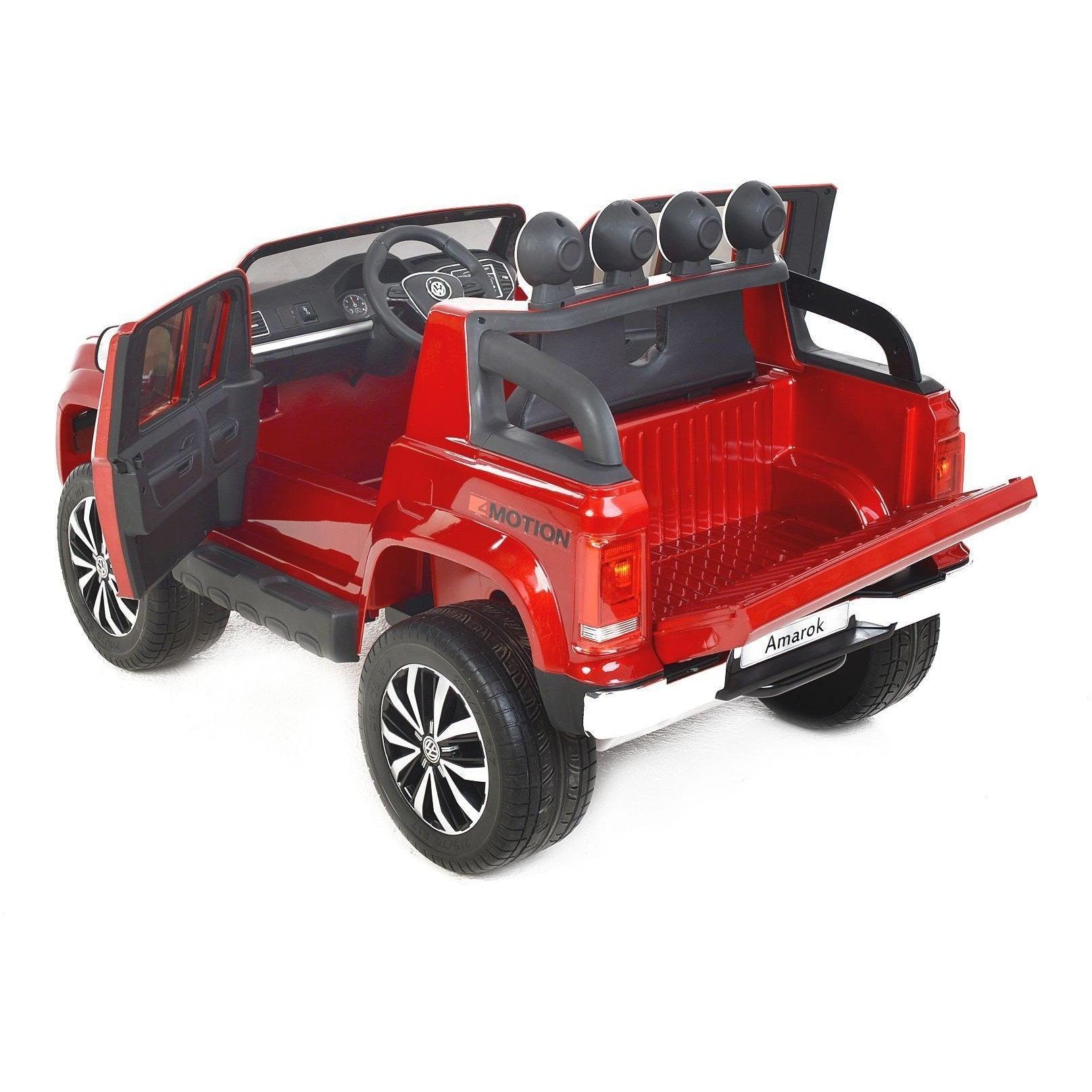 Kids' ride-on Volkswagen Amarok car with remote control and stylish features
