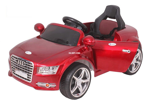 12v Red Audi A8 Coupe Electric Ride on Car for Kids with Safety Handle | Remote & Manual Drive - 11Cart