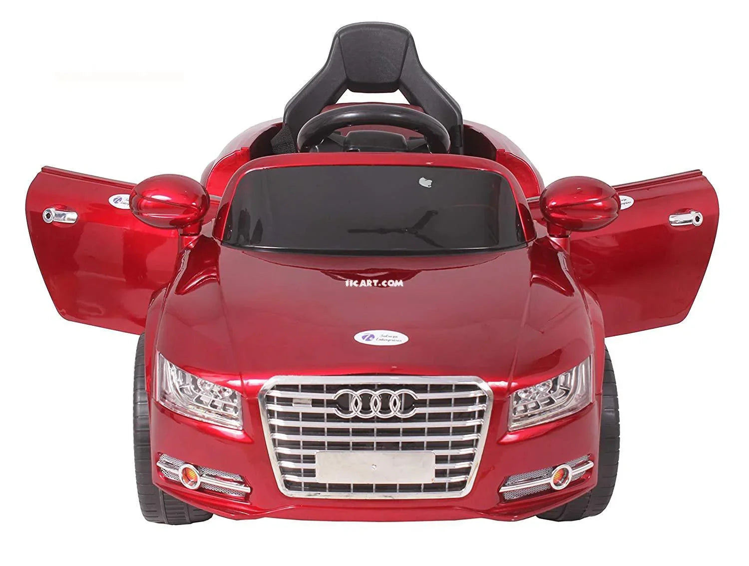 12v Red Audi A8 Coupe Electric Ride on Car for Kids with Safety Handle | Remote & Manual Drive - 11Cart