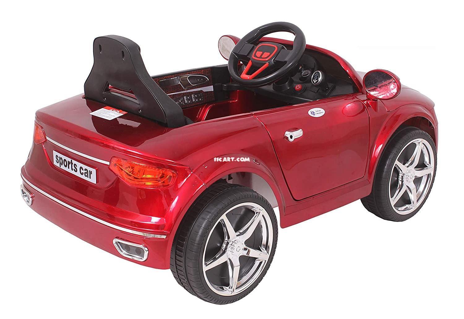 12v Red Audi A8 Coupe Electric Ride on Car for Kids with Safety Handle | Remote & Manual Drive - 11Cart