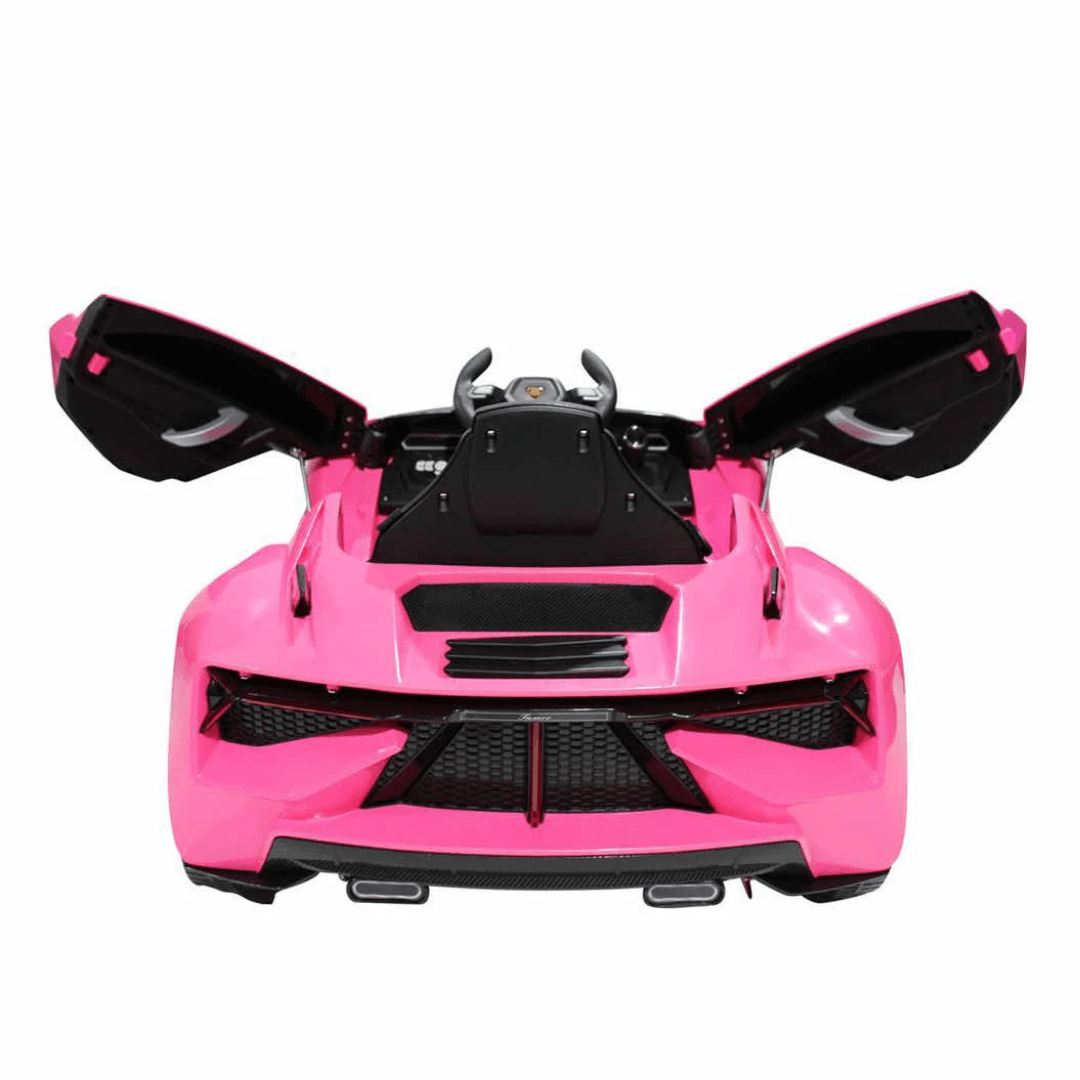 12V Lamborghini Style Battery Operated Ride on Car with Hydraulic Doors for Kids | Remote control & Rear suspension swing - 11Cart