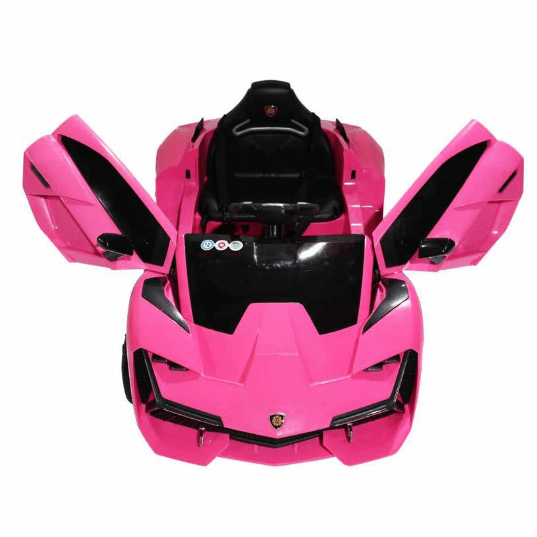 12V Lamborghini Style Battery Operated Ride on Car with Hydraulic Doors for Kids | Remote control & Rear suspension swing - 11Cart