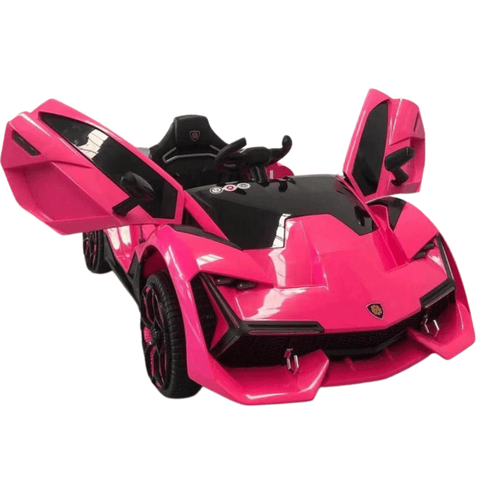 12V Lamborghini Style Battery Operated Ride on Car with Hydraulic Doors for Kids | Remote control & Rear suspension swing - 11Cart