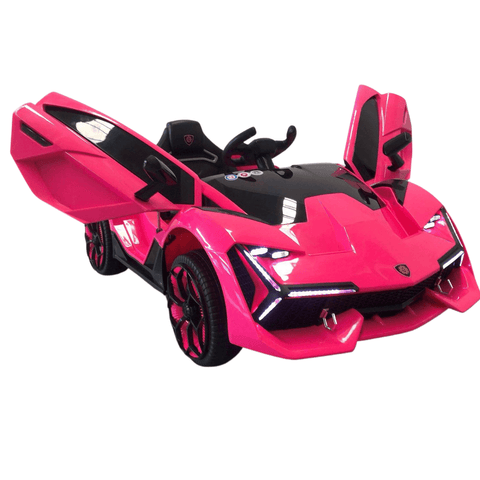 12V Lamborghini Style Battery Operated Ride on Car with Hydraulic Doors for Kids | Remote control & Rear suspension swing - 11Cart