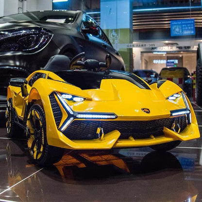12V Battery Operated Lamborghini Car for Kids with remote | Forward and reverse motion | Rear wheels suspension - 11Cart