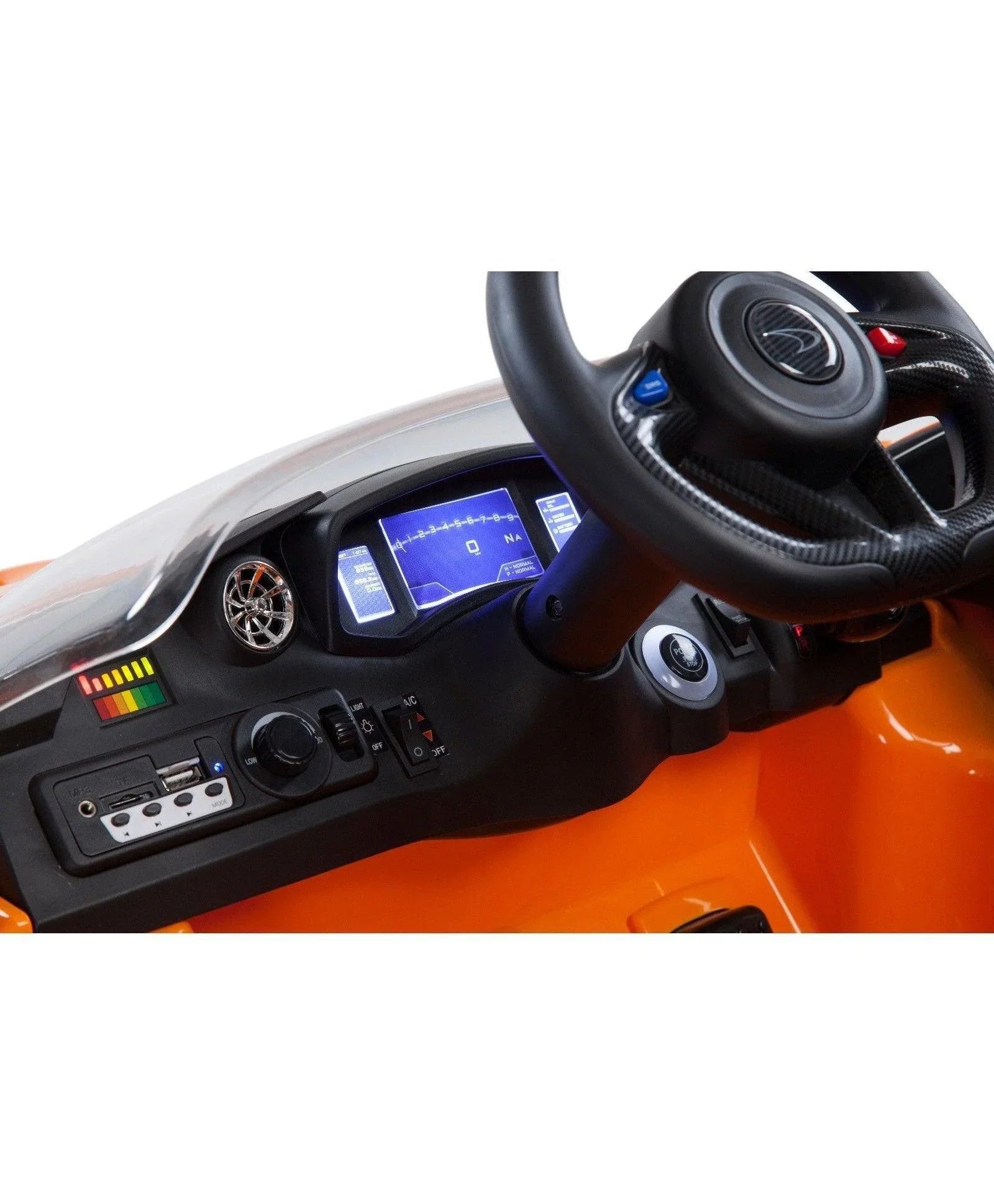 12V Licensed McLaren P1 Battery Powered Car with Remote Control for Kids - 11Cart