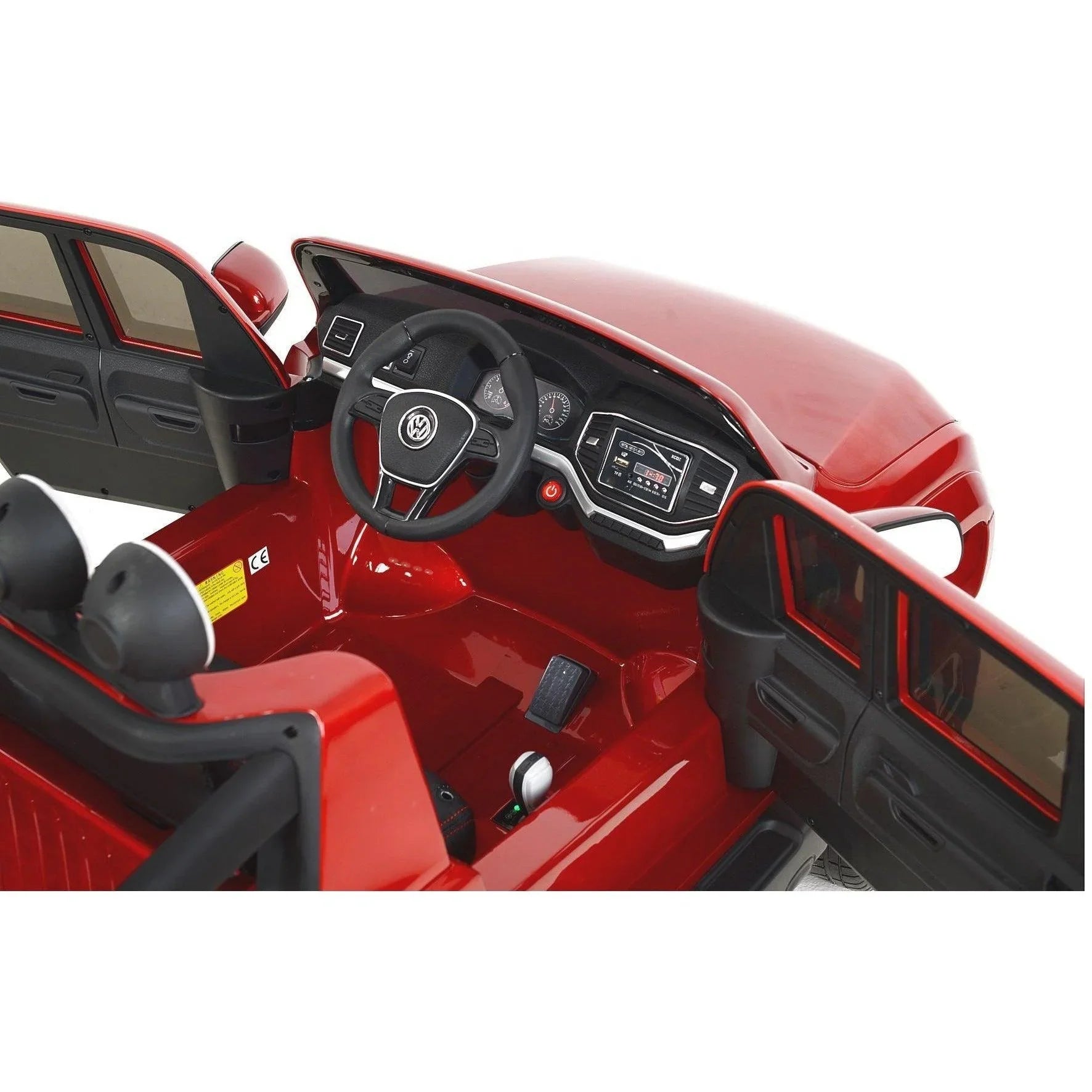 Licensed Volkswagen Amarok electric ride-on car for children with smooth suspension
