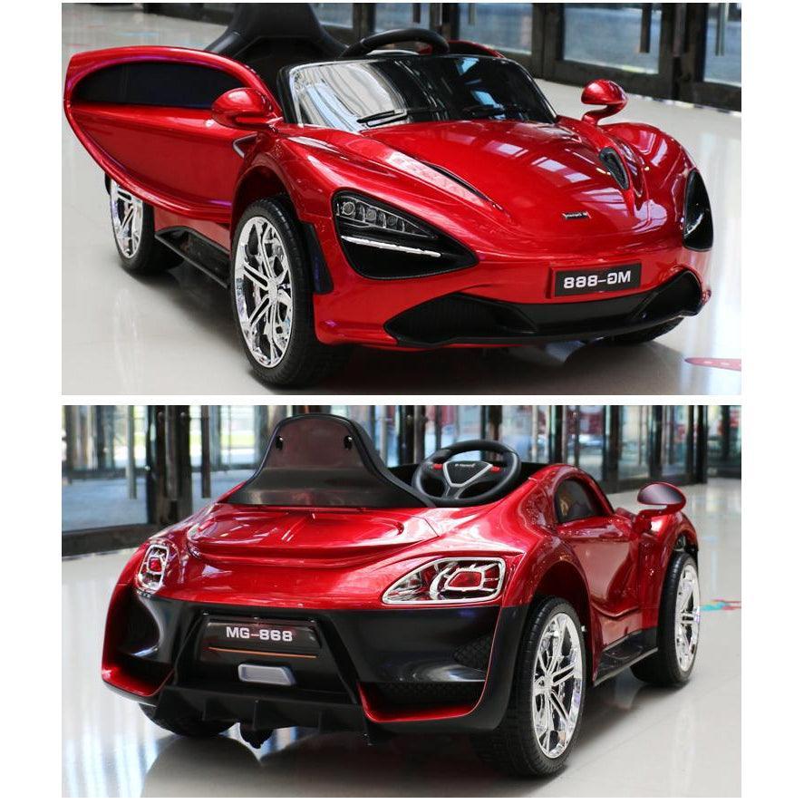 12V MG-868 Car for Kids with Safety handle | Real car keys start | Remote & Manual Drive - 11Cart