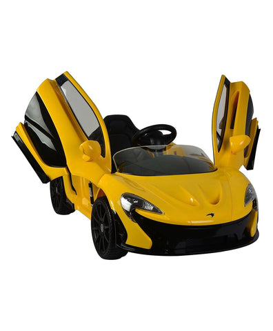 Mclaren P1 12V Remote Control Ride on Car for Kids- Yellow - 11Cart