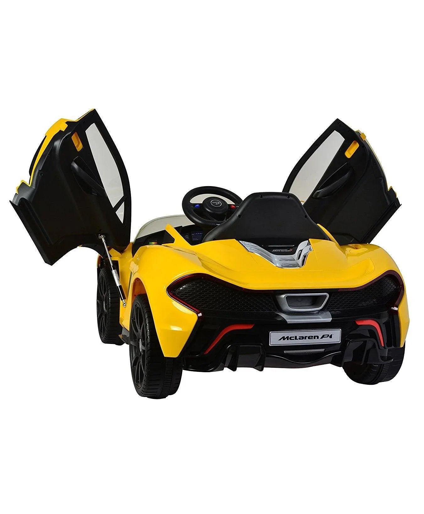 Mclaren P1 12V Remote Control Ride on Car for Kids- Yellow - 11Cart