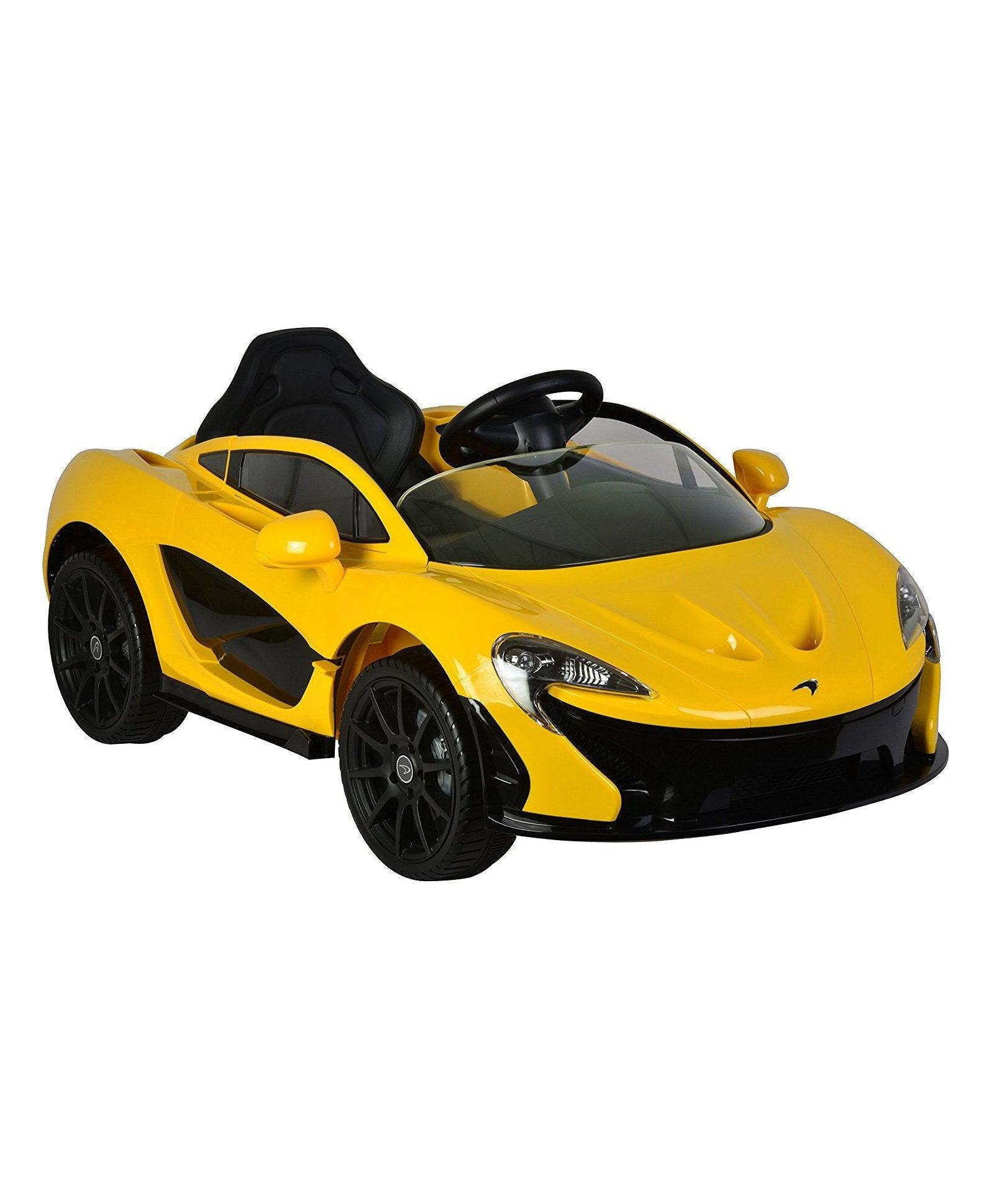 Mclaren P1 12V Remote Control Ride on Car for Kids Yellow