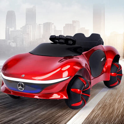 Mercedes Benz 12V Ride on Car with remote & Manual Drive for Kids - Red - 11Cart