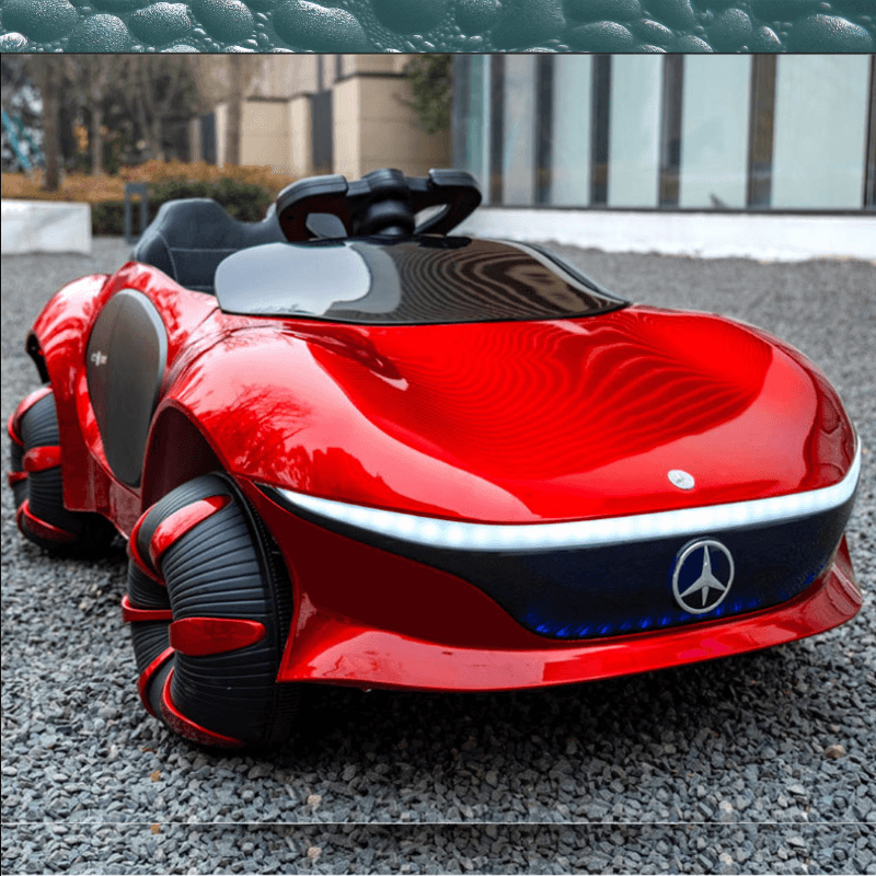 Mercedes Benz 12V Ride on Car with remote & Manual Drive for Kids - Red - 11Cart