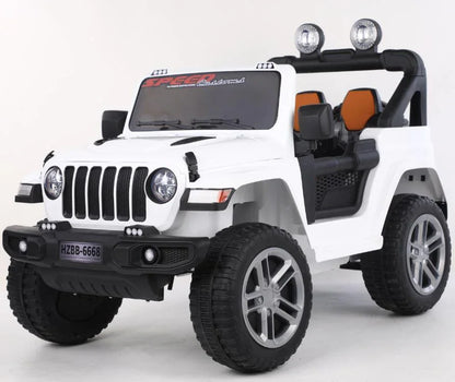 Remote Control Thar Type Ride on Jeep Children Car Hzbb-6668 - White - 11Cart