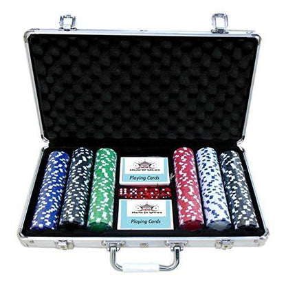 Poker Game Set 300 Pcs (Aluminum Case Safe Pack) - 11Cart