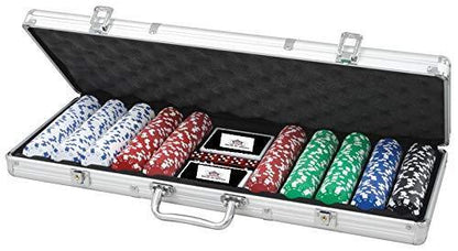 Poker Game Set 500 Pcs (Aluminum Case Safe Pack) - 11Cart