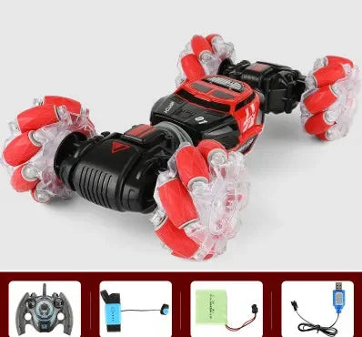 Watch Remote Control Stunt Car Gesture Induction Twisting Off-Road Vehicle Light Music Drift Dancing RC Toy Gift for Kids