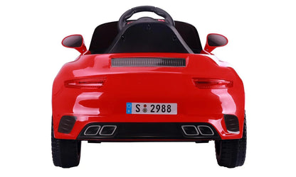 Rechargeable 12V Porsche car for kids with easy-to-use parental remote control
