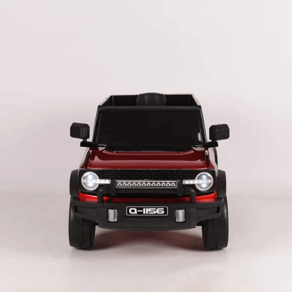 Red & Black 2.4G Battery Operated Ride On Jeep Q-1156 | Remote & Manual Drive - 11Cart