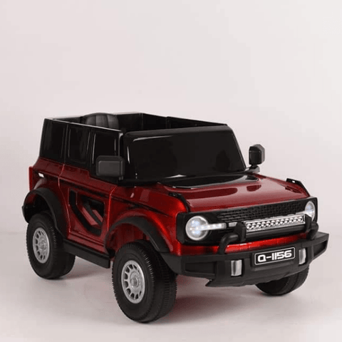 Red & Black 2.4G Battery Operated Ride On Jeep Q-1156 | Remote & Manual Drive - 11Cart