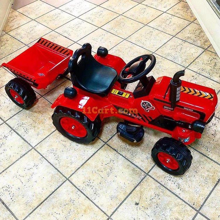 Brand New Battery Operated Red Ride on Tractor for Kids |  with Powerful Motor System - 11Cart