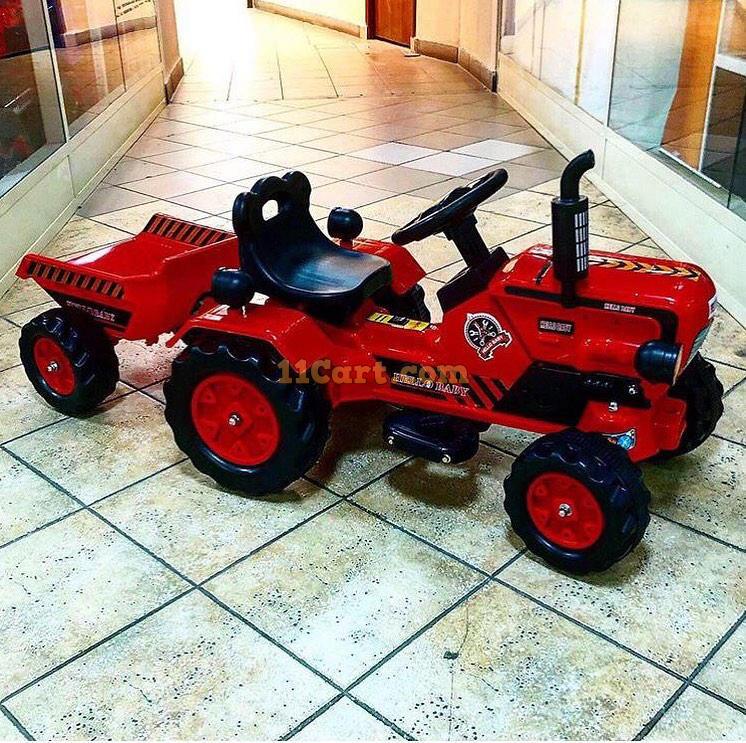 Brand New Battery Operated Red Ride on Tractor for Kids |  with Powerful Motor System - 11Cart