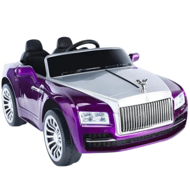 Rolls Royce Rechargeable Ride on Car for Kids & Toddlers with Remote Control - Purple - 11Cart