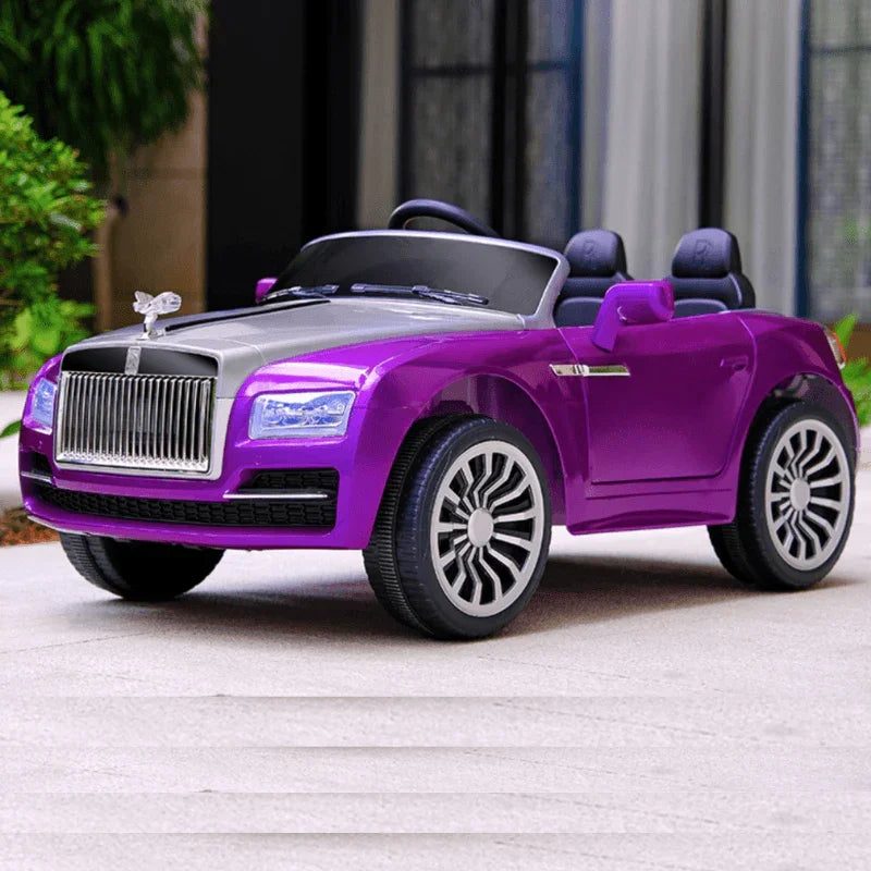 Rolls Royce Rechargeable Ride on Car for Kids & Toddlers with Remote Control - Purple - 11Cart
