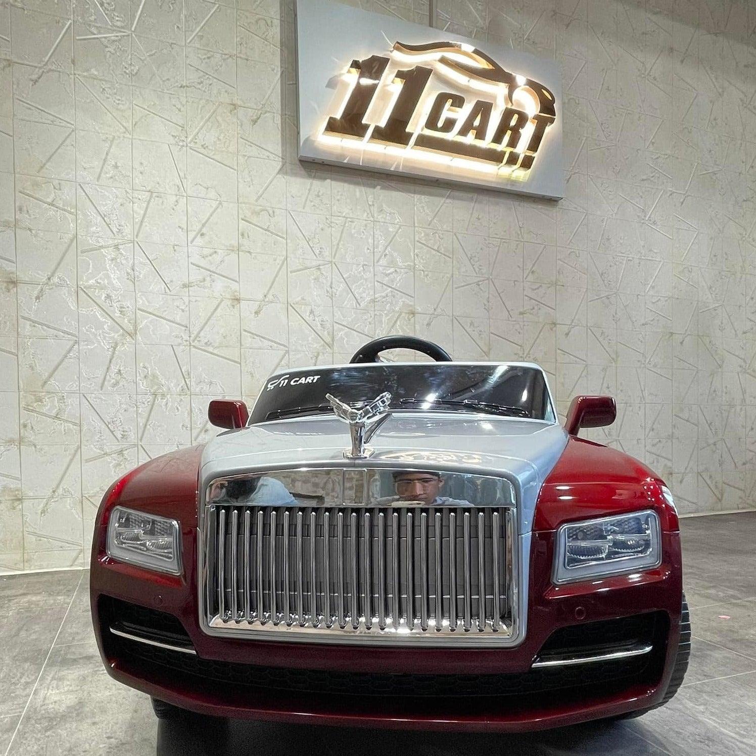 Rolls Royce Electric Ride on Car for Kids & Toddlers with Remote Control - Red - 11Cart