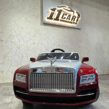 Rolls Royce Electric Ride on Car for Kids & Toddlers with Remote Control - Red - 11Cart