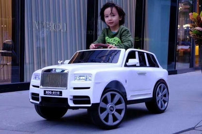 Rolls Royce Rechargeable Ride on Car for Kids & Toddlers with Remote Control - BDQ-8110 White - 11Cart