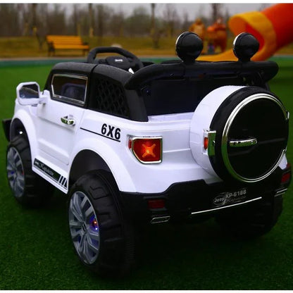 12V Compass Electric Jeep with Remote Control & Manual Drive for Kids | 4 Shock Absorbers | High-speed mute motor - 11Cart