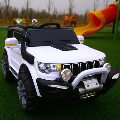 12V Compass Electric Jeep with Remote Control & Manual Drive for Kids | 4 Shock Absorbers | High-speed mute motor - 11Cart