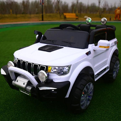 12V Compass Electric Jeep with Remote Control & Manual Drive for Kids | 4 Shock Absorbers | High-speed mute motor - 11Cart