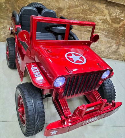 Thar jeep for kids to drive | Electric battery Jeep 4X4 | bacchon ki gadi – Army jeep