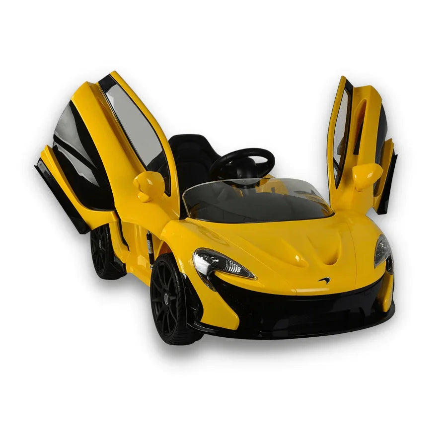 Mclaren P1 12V Remote Control Ride on Car for Kids- Yellow - 11Cart