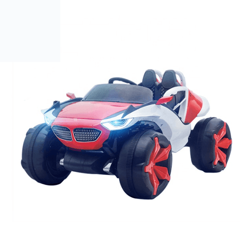 4x4 Big Wheels Electric Jeep in Blue and Red | Ride on Jeep - 11Cart