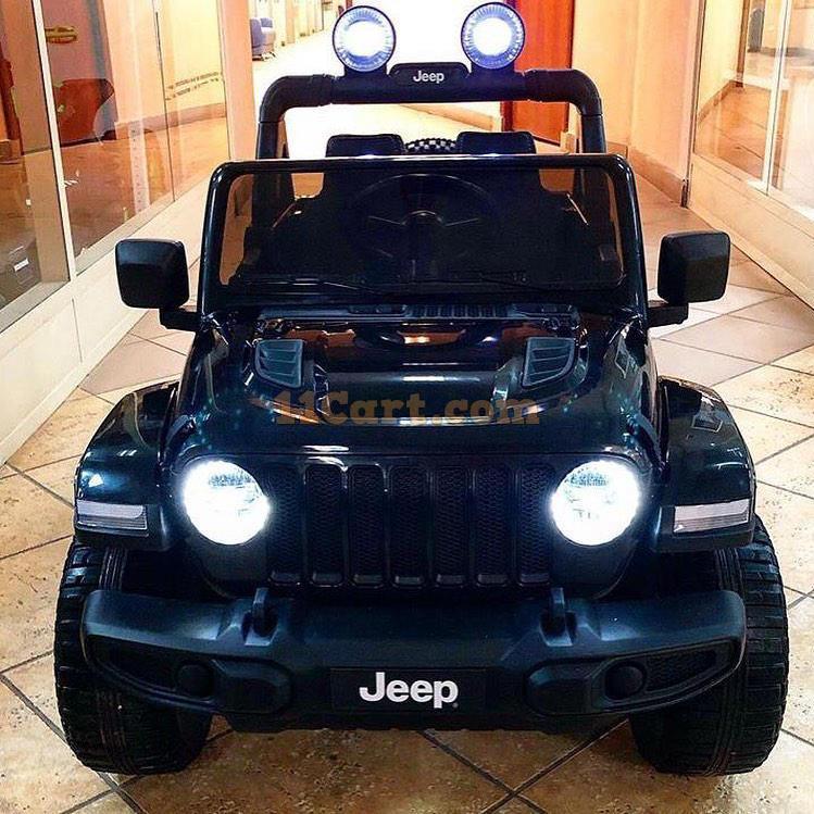 Speed Ride on Jeep 12V For Kids Battery Operated Black - 11Cart